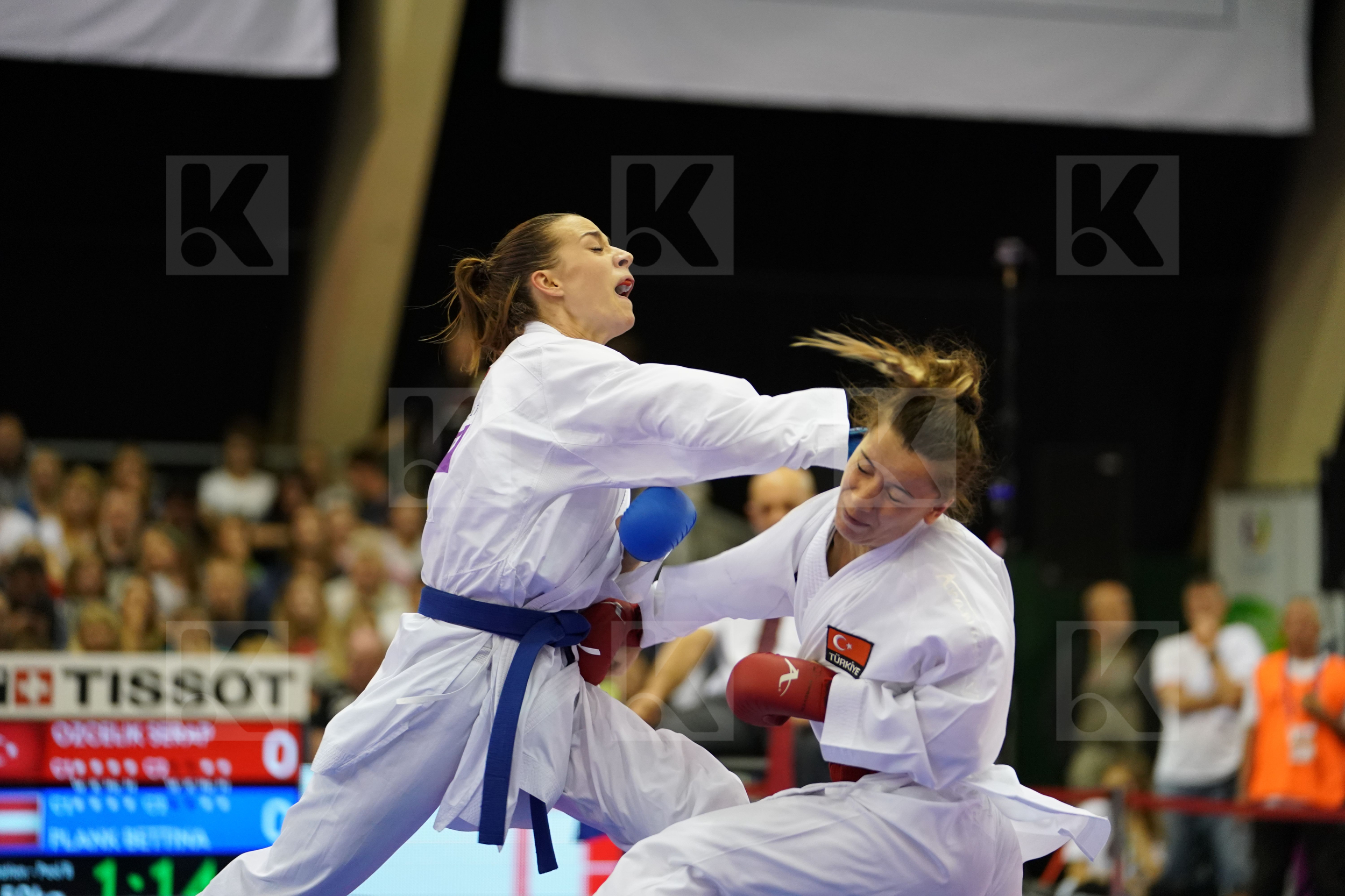 Austria Female Kumite -50kg Ozcelik Serap Plank Bettina Turkey
